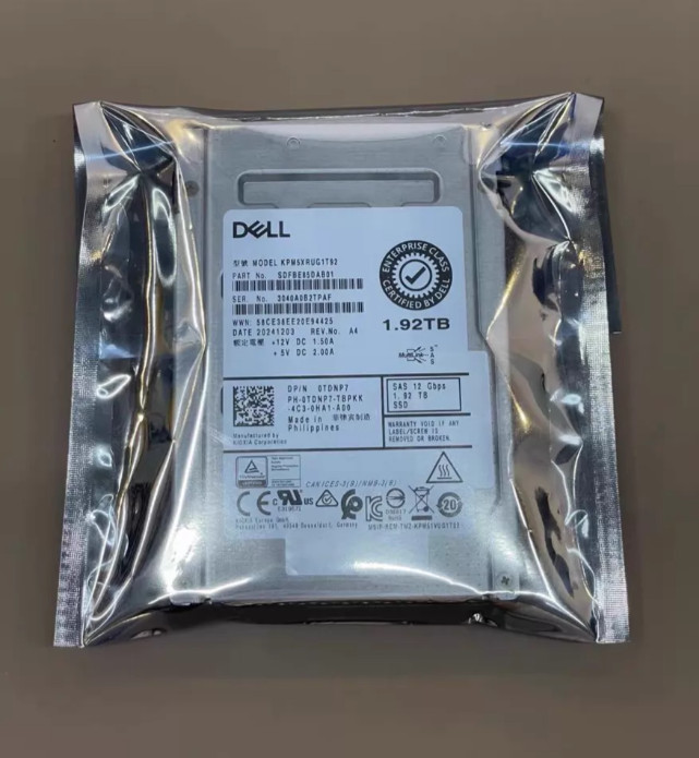NEW Compatible For 0TDNP7 TDNP7 DELL KPM5XRUG1T92 1.92TB 2.5" SAS 12G RI SSD
