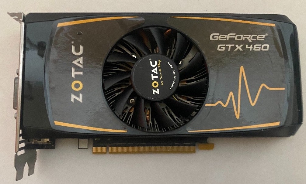 Zotac GeForce GTX 460 Synergy 768MB GDDR5 GPU ZT-40404 Works Great