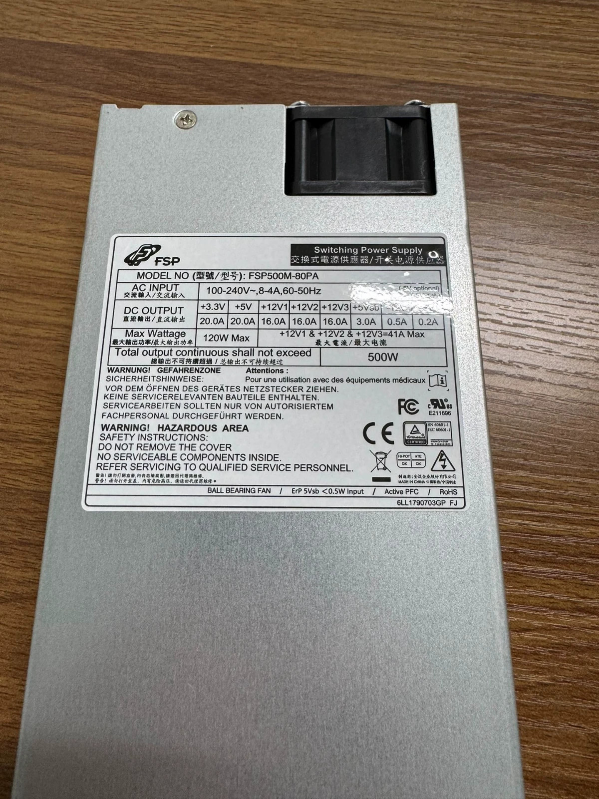 NEW 1PCS FSP500M-80PA Via FedEx or DHL