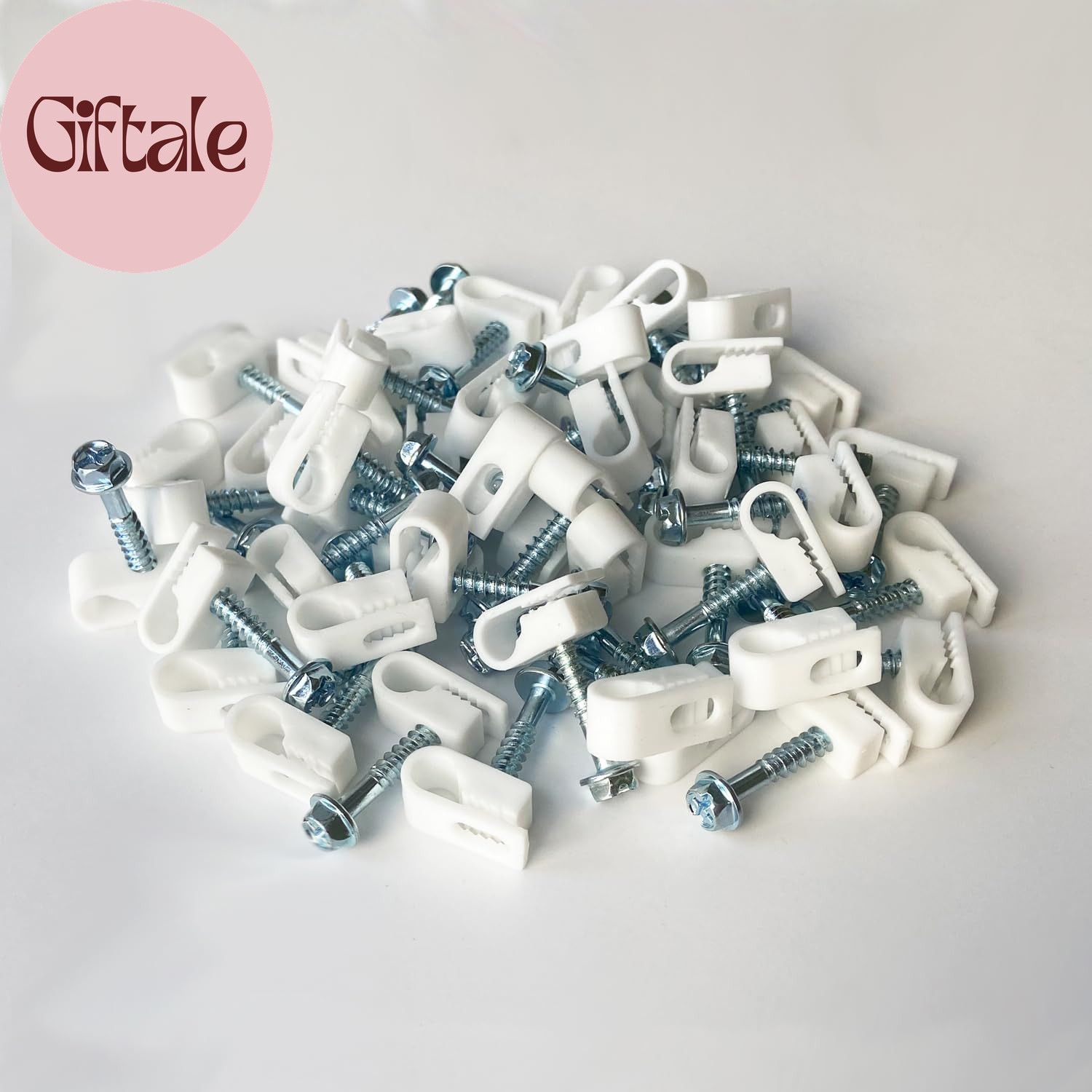 Round Cable Clip with Screws for Starlink Ethernet Cable, Wire Clip, Cord Clips