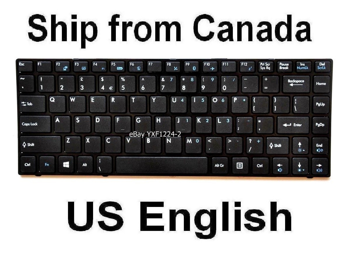 Keyboard for MSI GE40 CR41 CX41 MS-1485 MS-1491 MS-1492 - US English