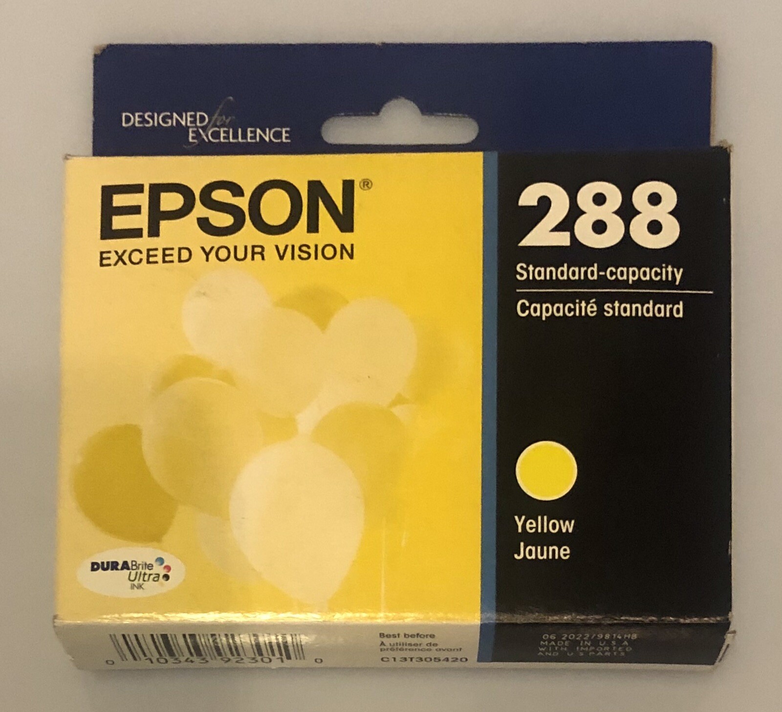 Epsom 288 Yellow Ink Cartridge