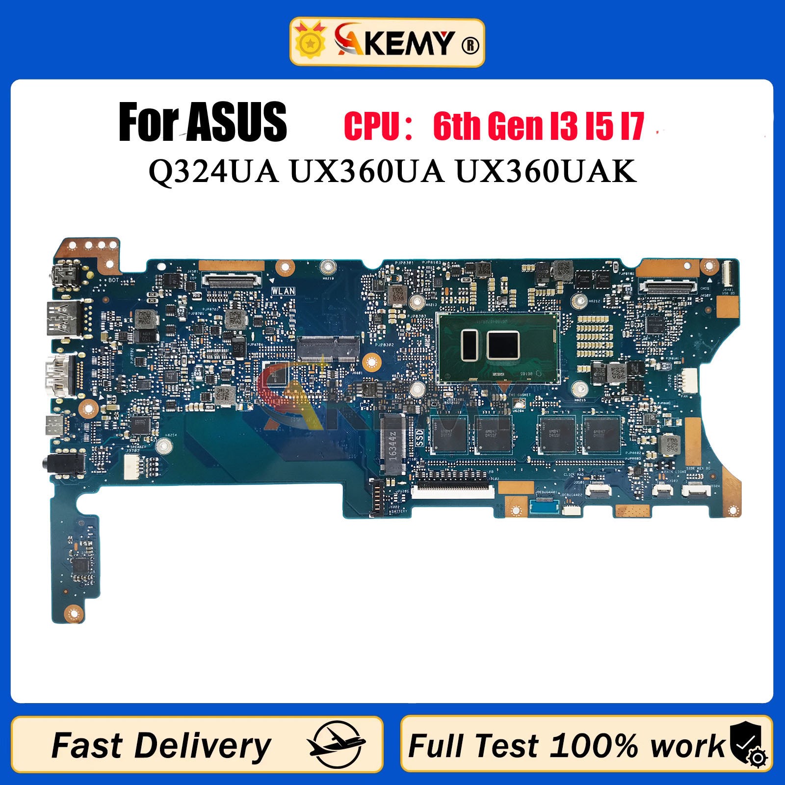 UX360UA Laptop Motherboard For ASUS ZenBook UX360U UX360UAK Q324UA TP360UA