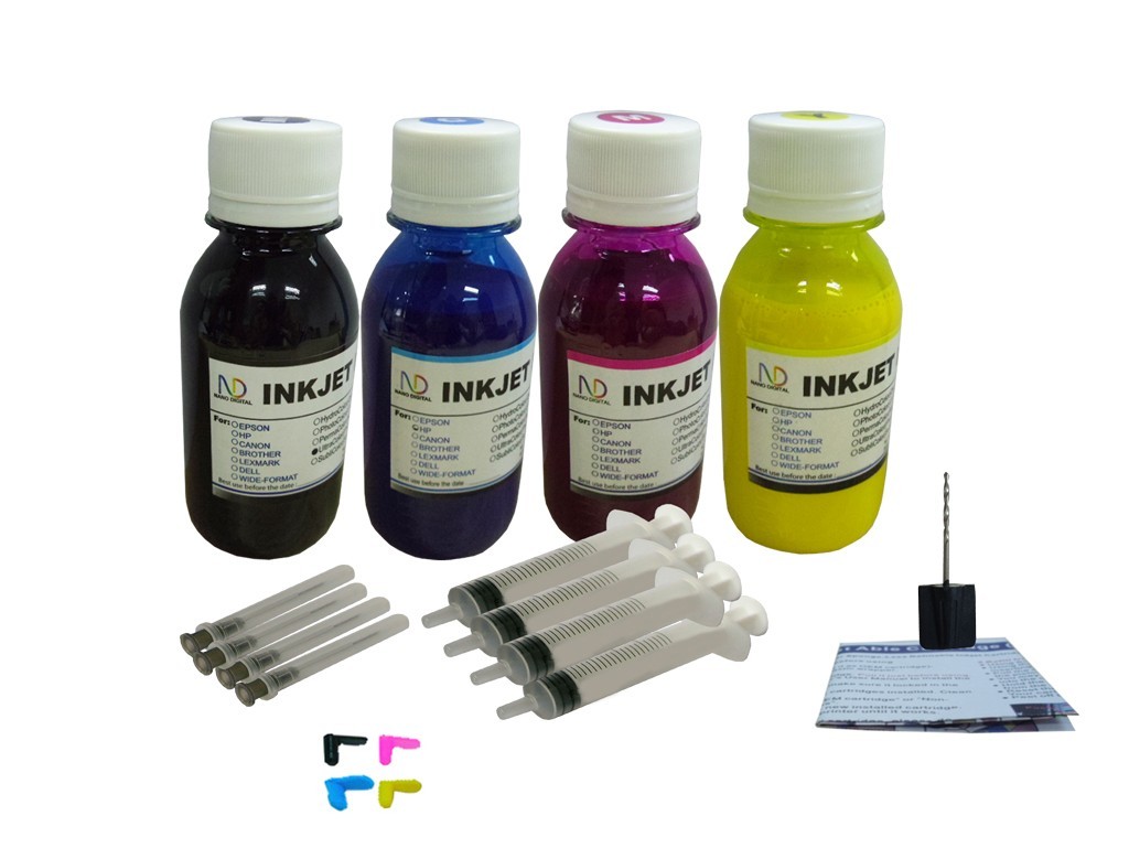 Quality ND® Refill Pigment Inks for HP 940 OfficeJet Pro8000 4x100ml/s