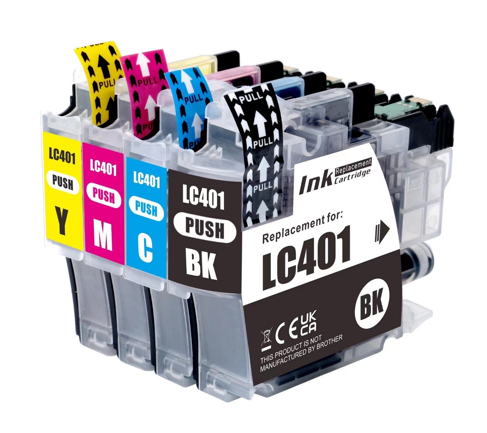 LC401 Print Ink Cartridges fits Brother MFC-J1010DW MFC-J1012DW MFC-J1170DW