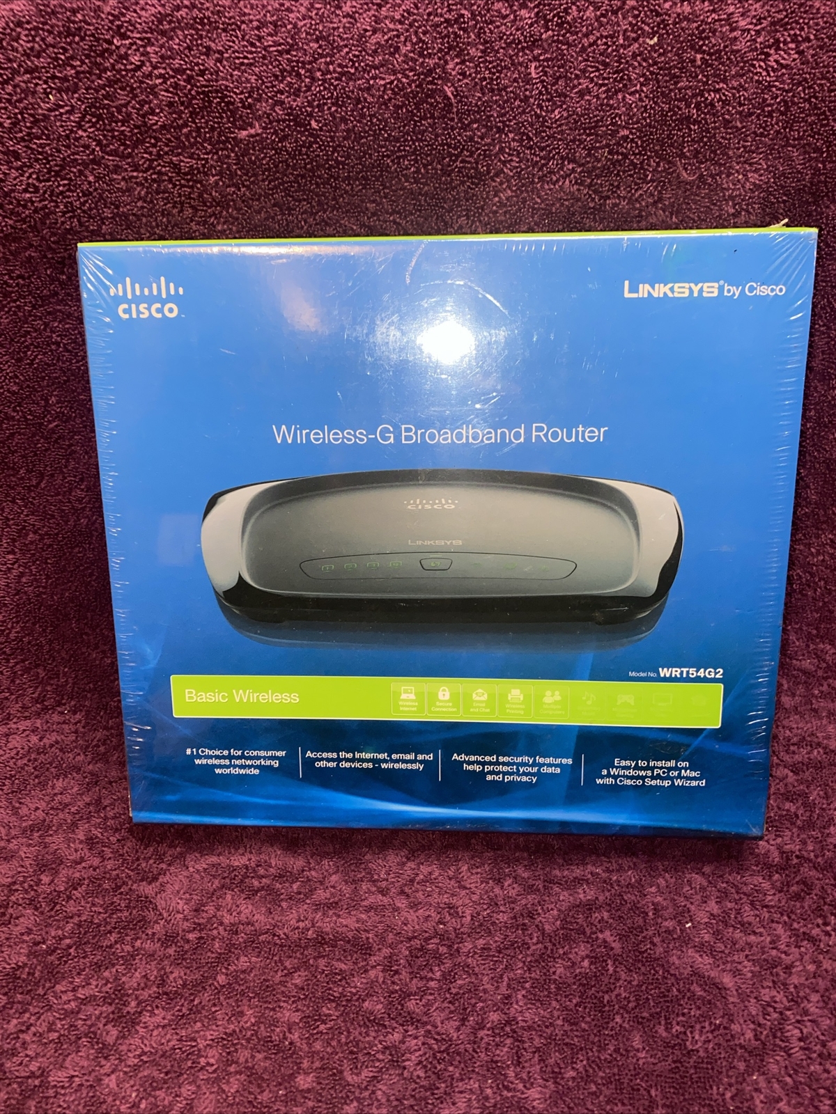 Linksys - WRT54G2 -DIR-890L/R 54 Mbps 4-Port 10/100 Wireless G Router-BRAND NEW
