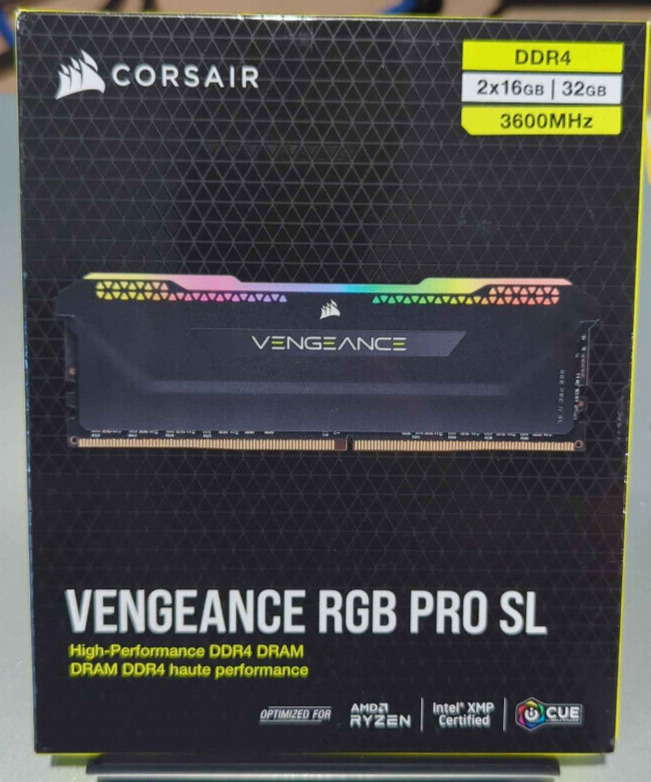 Corsair Vengeance RGB Pro SL 32GB (2 x 16GB) PC4-28800 (DDR4-3600) 