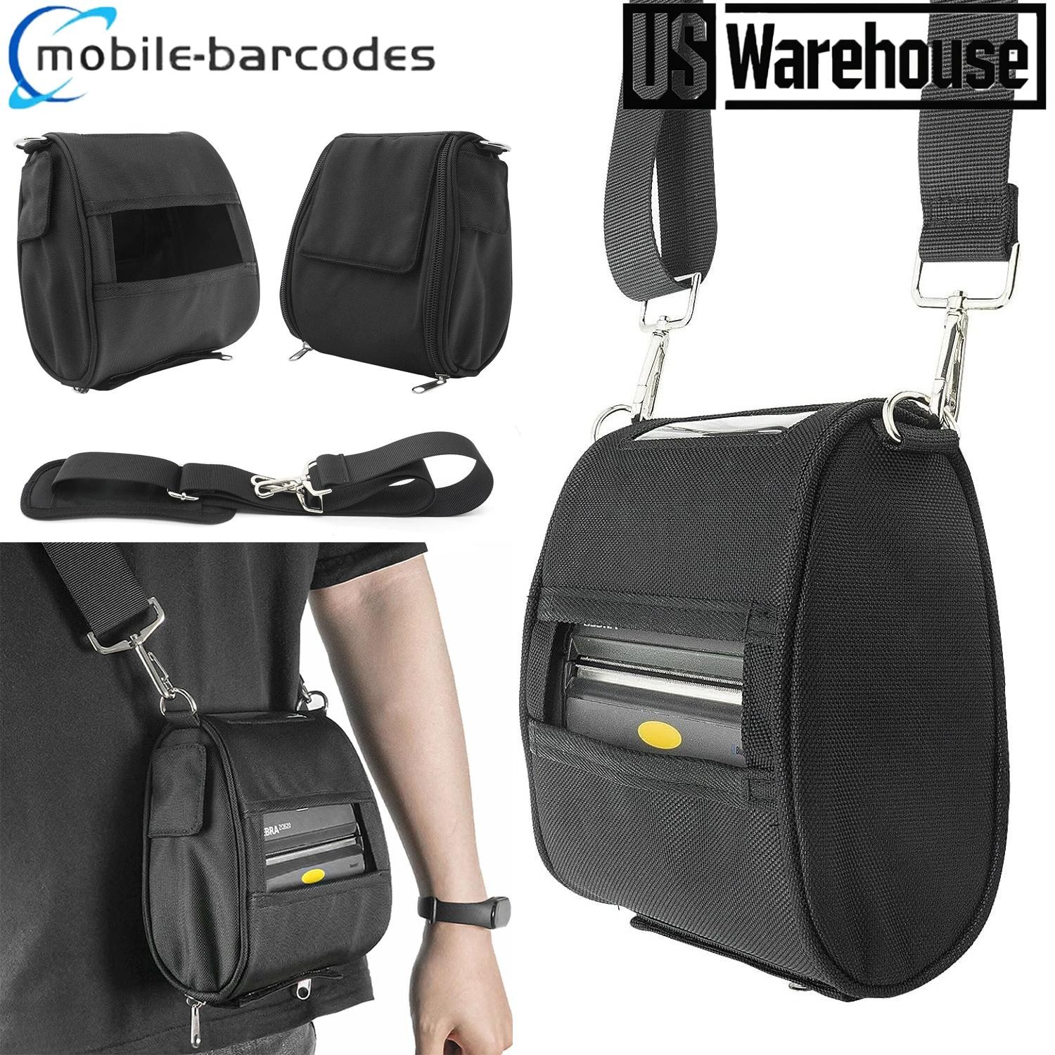 For Zebra ZQ520 ZQ521 Carrying Case Mobile Printer with Shoulder Strap,Black