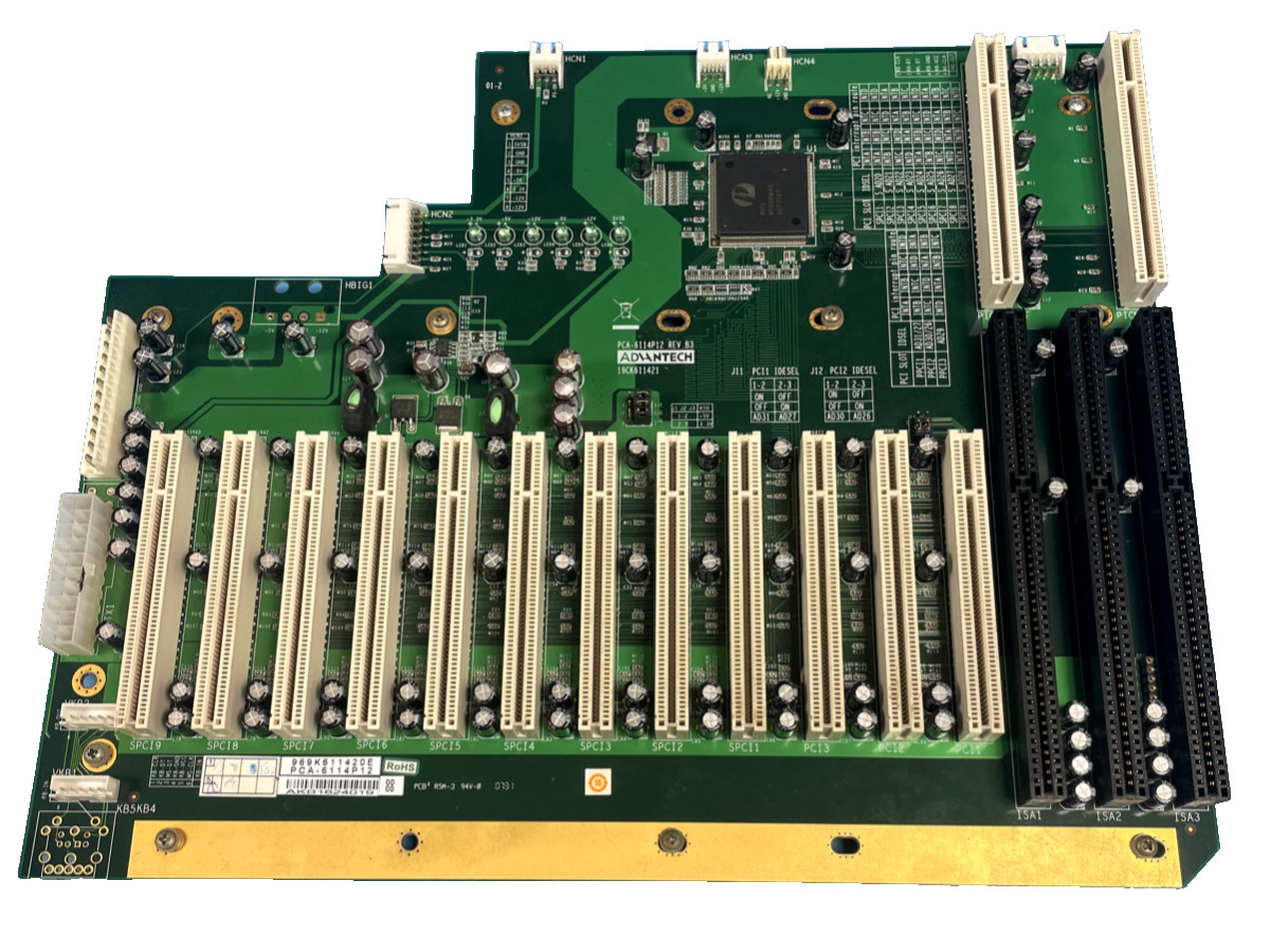 ADVANTECH PCA-6114P12 REV.B3 BACKPLANE MOTHERBOARD