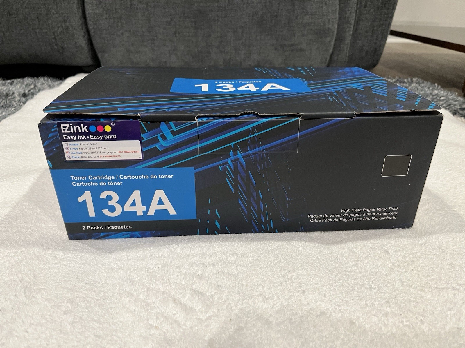 2 Pack New Sealed Compatible HP 134A LaserJet Black Toner High Yield Cartridge