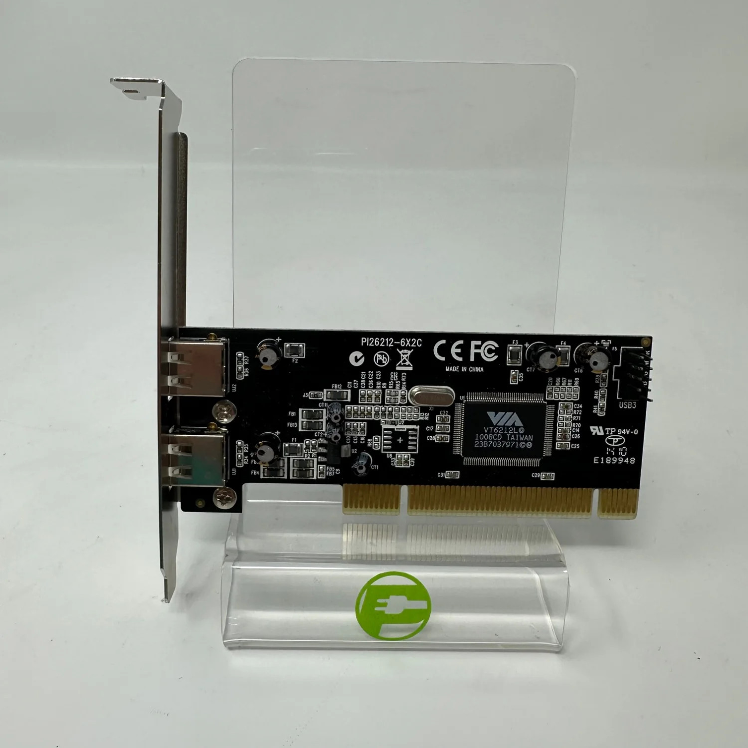 Lindy PI26212-6X2C PCI 2x Port USB 2.0 Card USB Card PI26212-6X2C