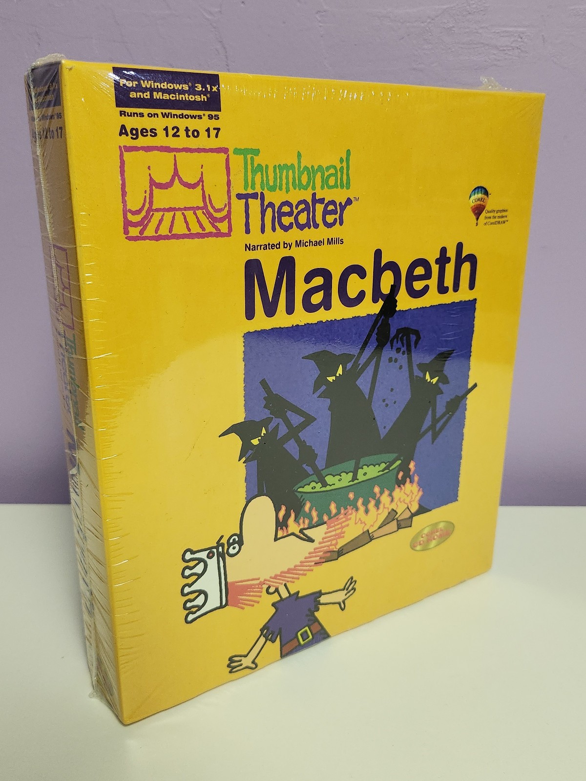 Corel Thumbnail Theater Macbeth - Win 95/Macintosh CD Rom Big Box (Sealed/NOS)