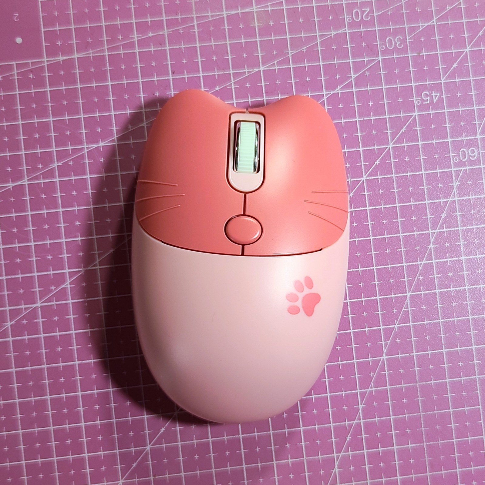 MOFII M3 Wireless Mouse Cute Cat Ear Pink Paw Silent Optical 2.4G Laptop PC Mac