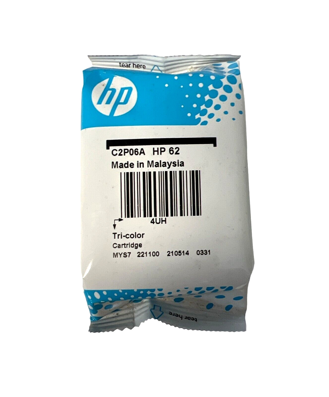Original HP 62 Tri-color Ink Cartridge (C2P06AN) for ENVY 5540 5640 7640