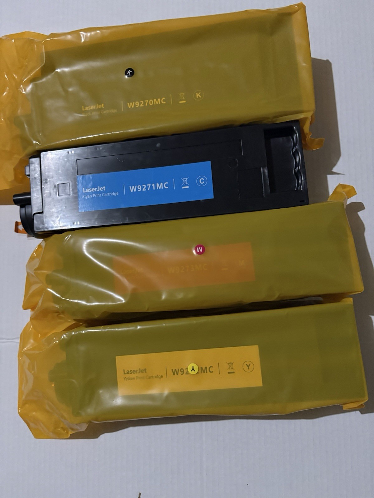 4PK W9270MC CMYK Toner Set Compatible for HP LaserJet Enterprise MFP X654dn