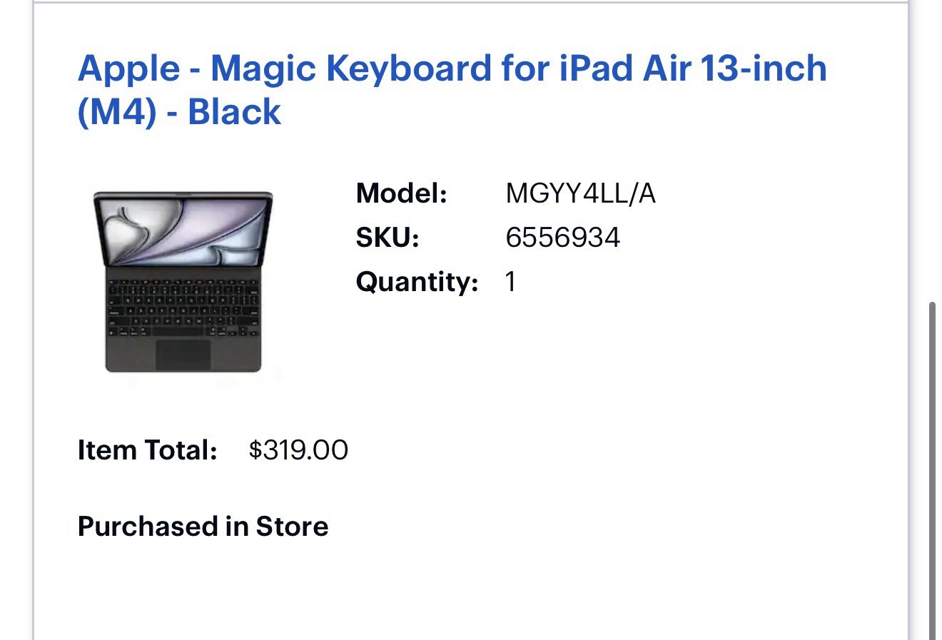 Apple iPad Magic Keyboard