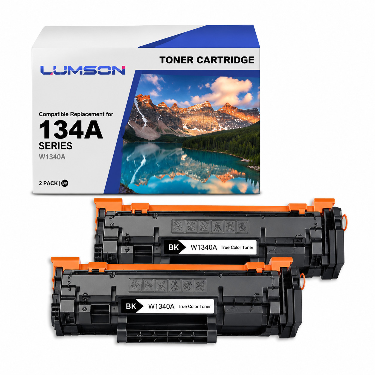2Pk 134A W1340A Black for Compatible HP LaserJet M209 M234 Toner Cartridge