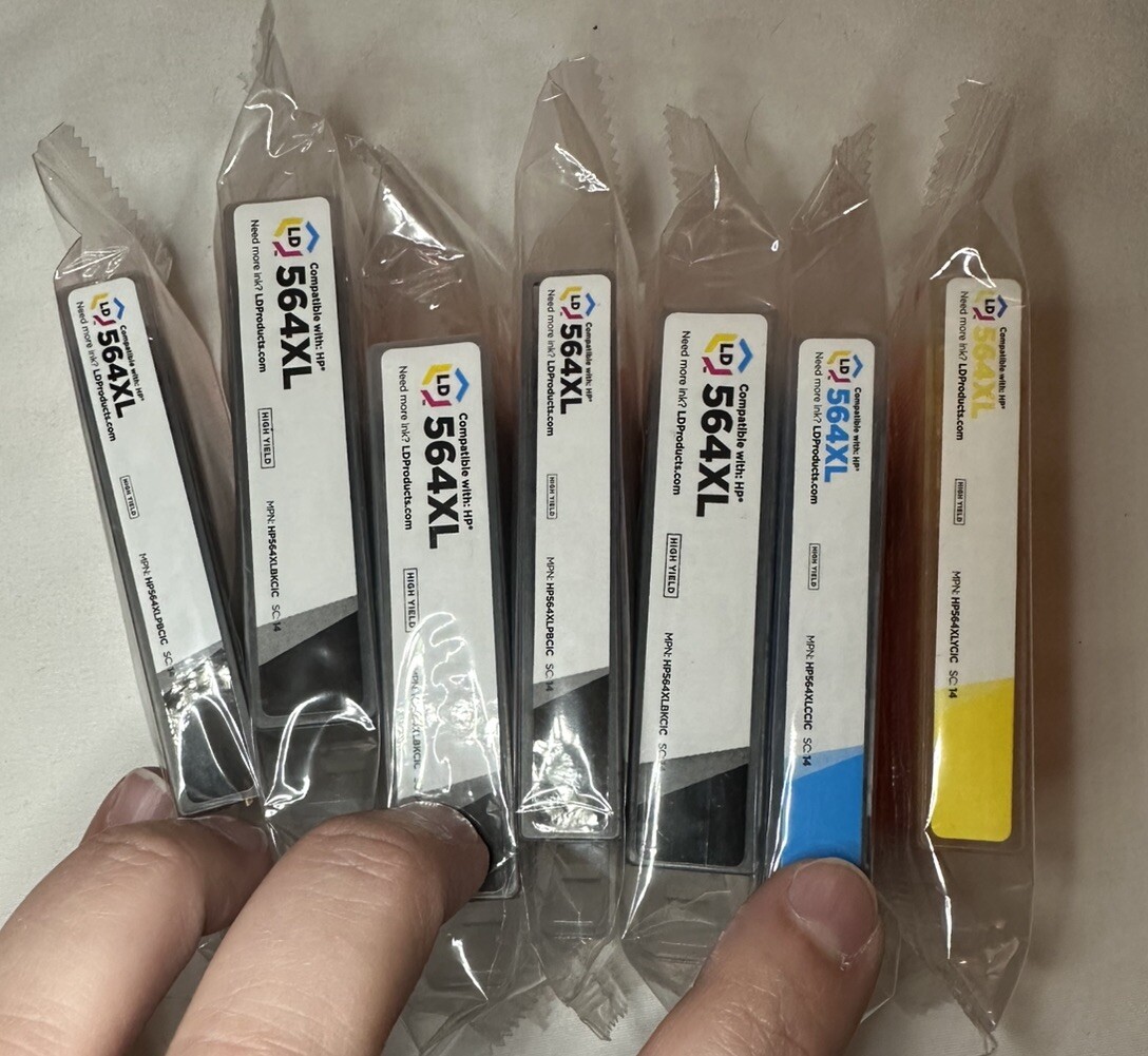 LD 564 XL Ink Cartridge - 3 Black,2 Photo Black,1 Cyan,1 Yellow