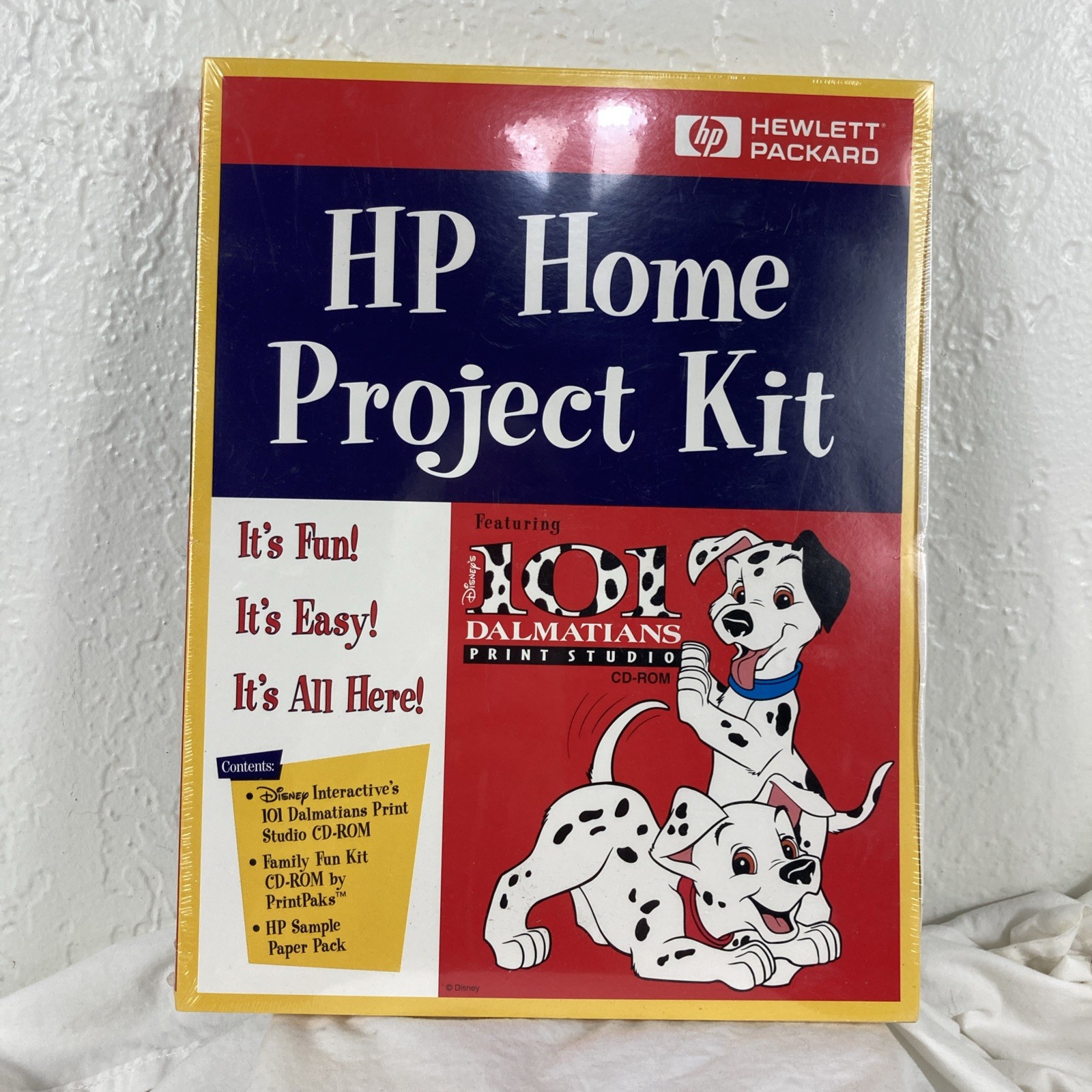 HP Home Project Kit Disney 101 Dalmatians Print Studio Sealed Hewlett Packard