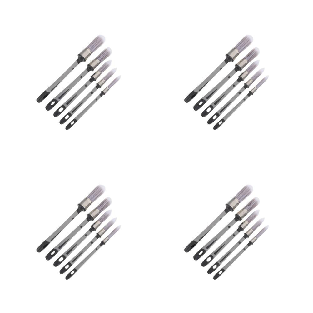 20Pcs Durable Small Paint Brushes for Touch Up Wall Corners and Furniture Edges