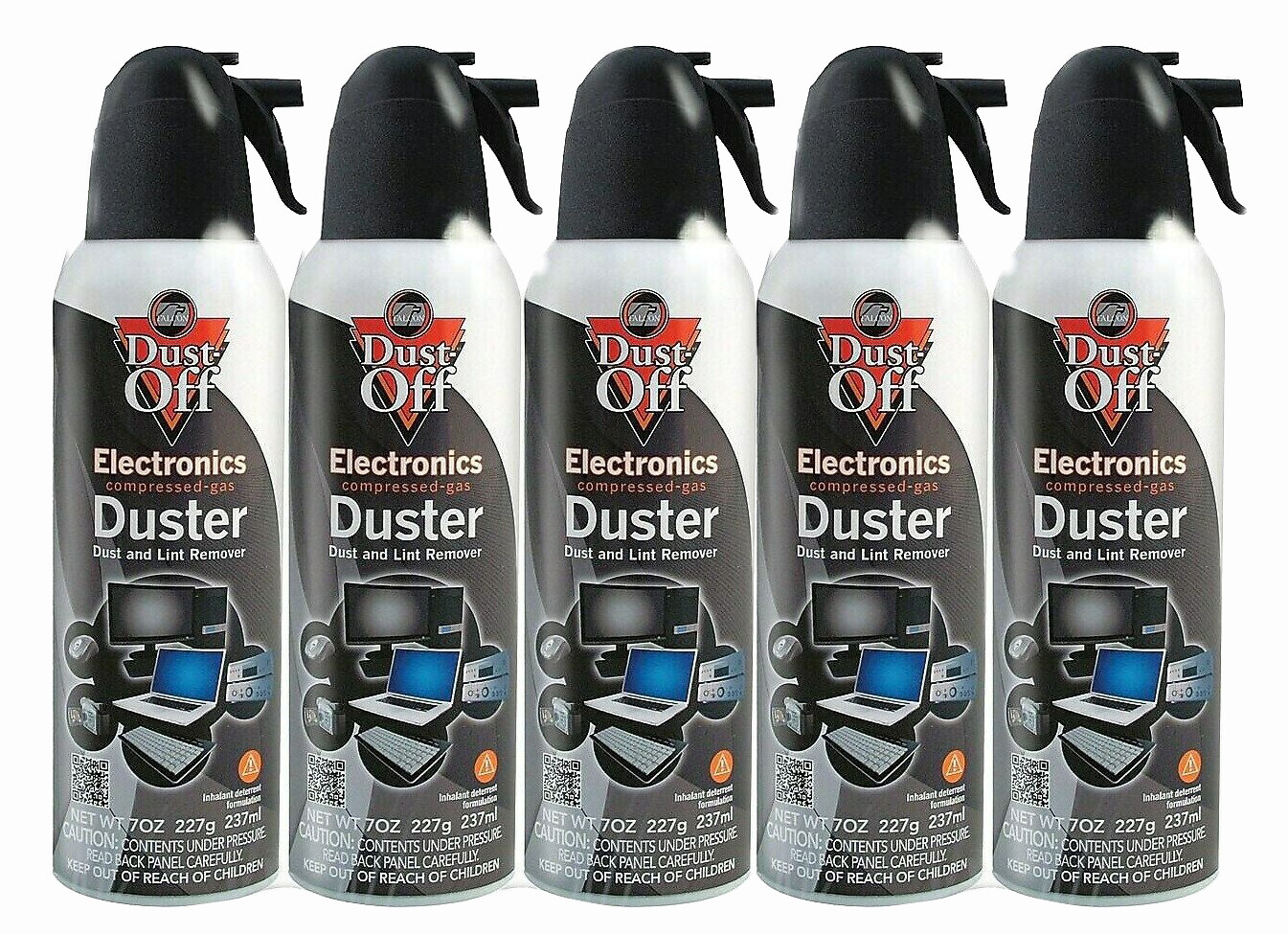 Falcon Dust-Off 10-Ounces Professional Safety Compressed Air Duster 5-Can Pack
