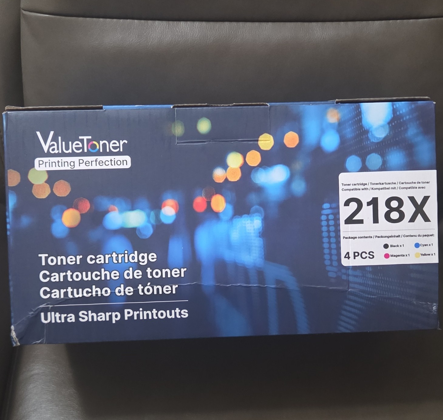 ValueToner Compatible 218X Laser Toner 4-Pack for HP BK/C/M/Y
