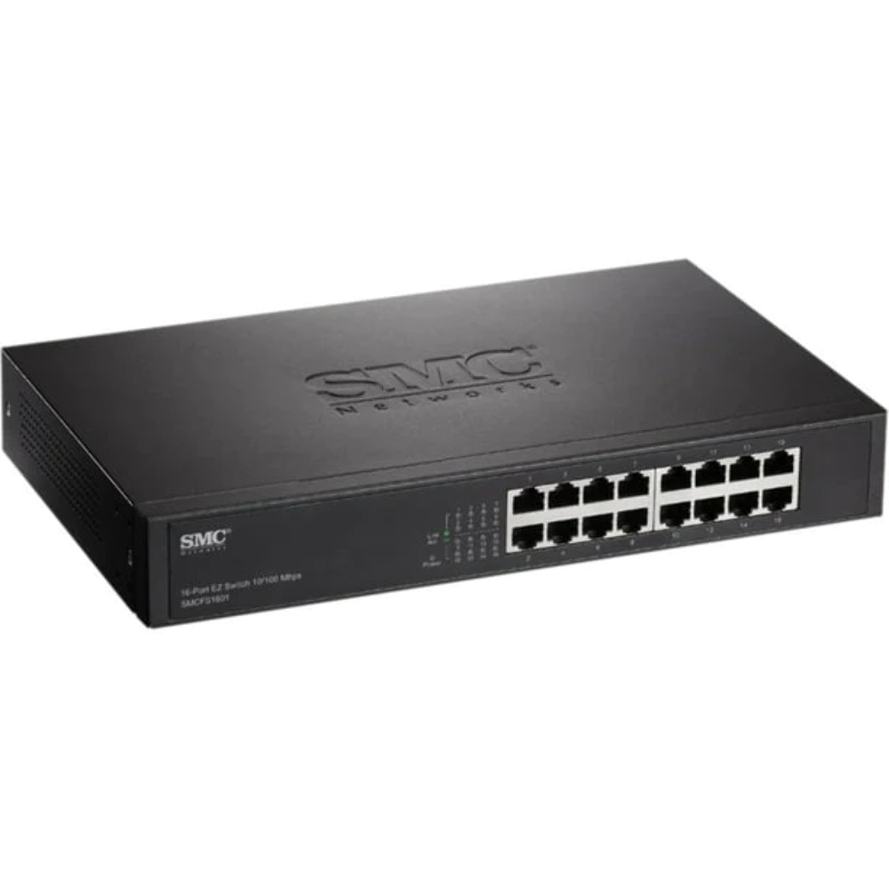 SMC Networks16 Port Unmanaged 10/100 switch (SMCFS1601) New