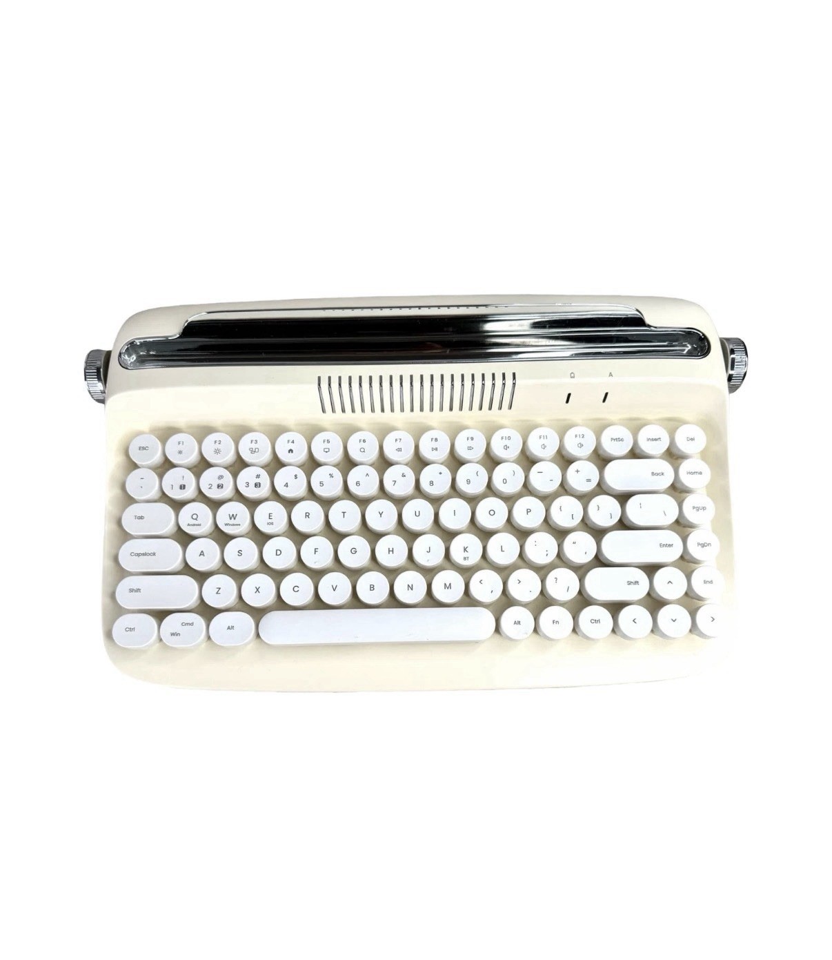 NWOB YUNZII ACTTO B303 Wireless Typewriter Tablet Keyboard in Ivory
