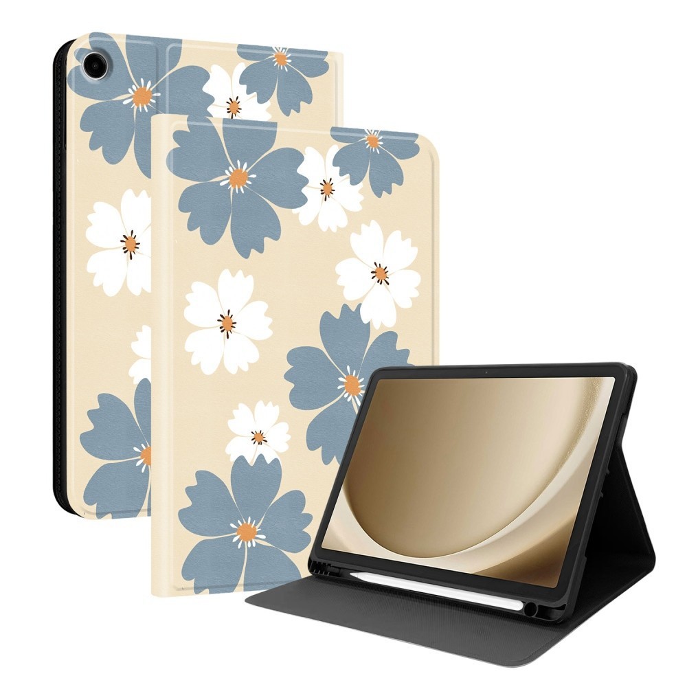 Lion Butterfly Flower Tablet Stand Case For Samsung Tab A7 A8 A9 A11+ S6 S9 S10