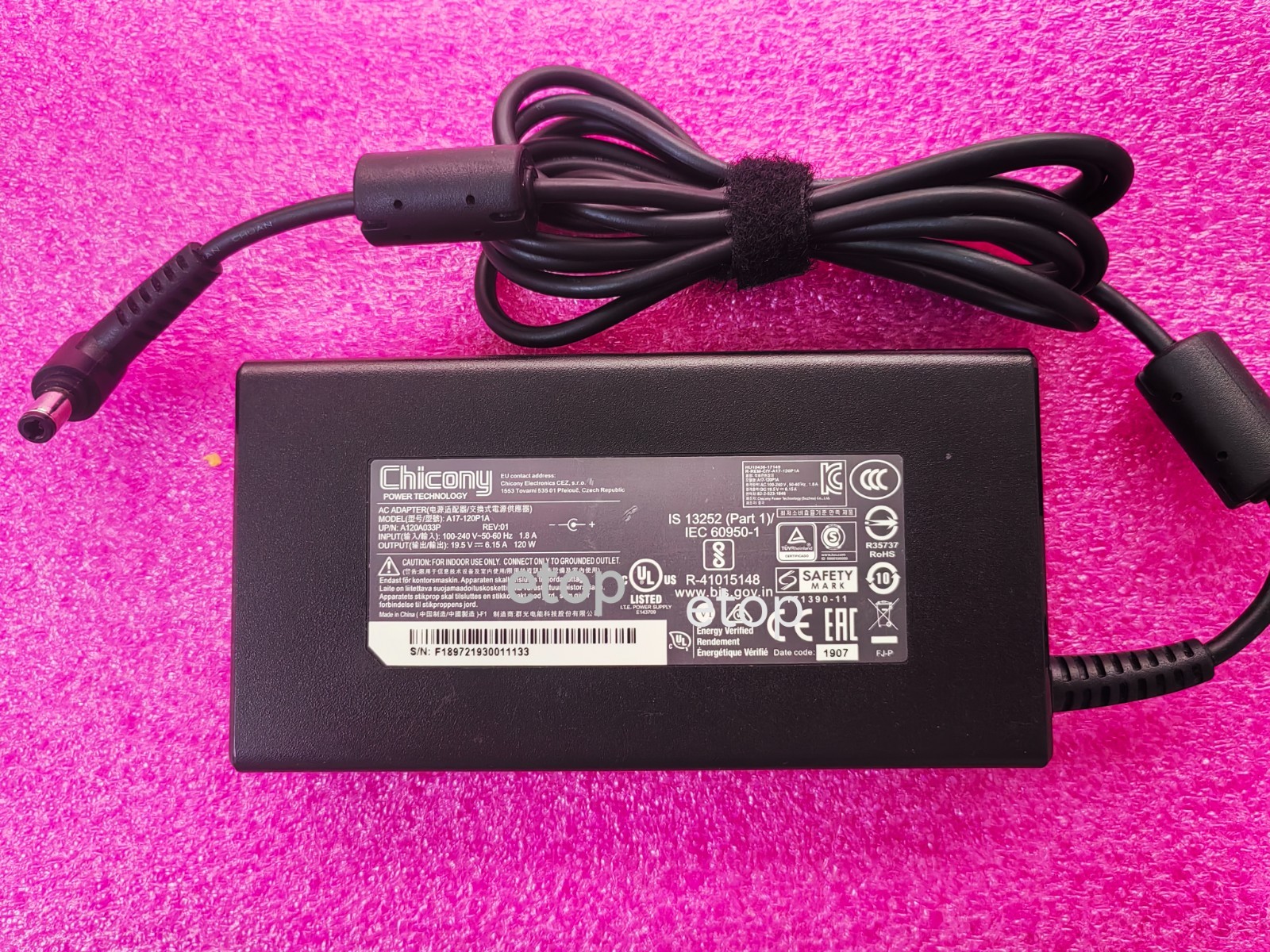 A17-120P1A For MSI MS-AC01 PRO AP222T Chicony 120W 19.5V 6.15A Adapter Original