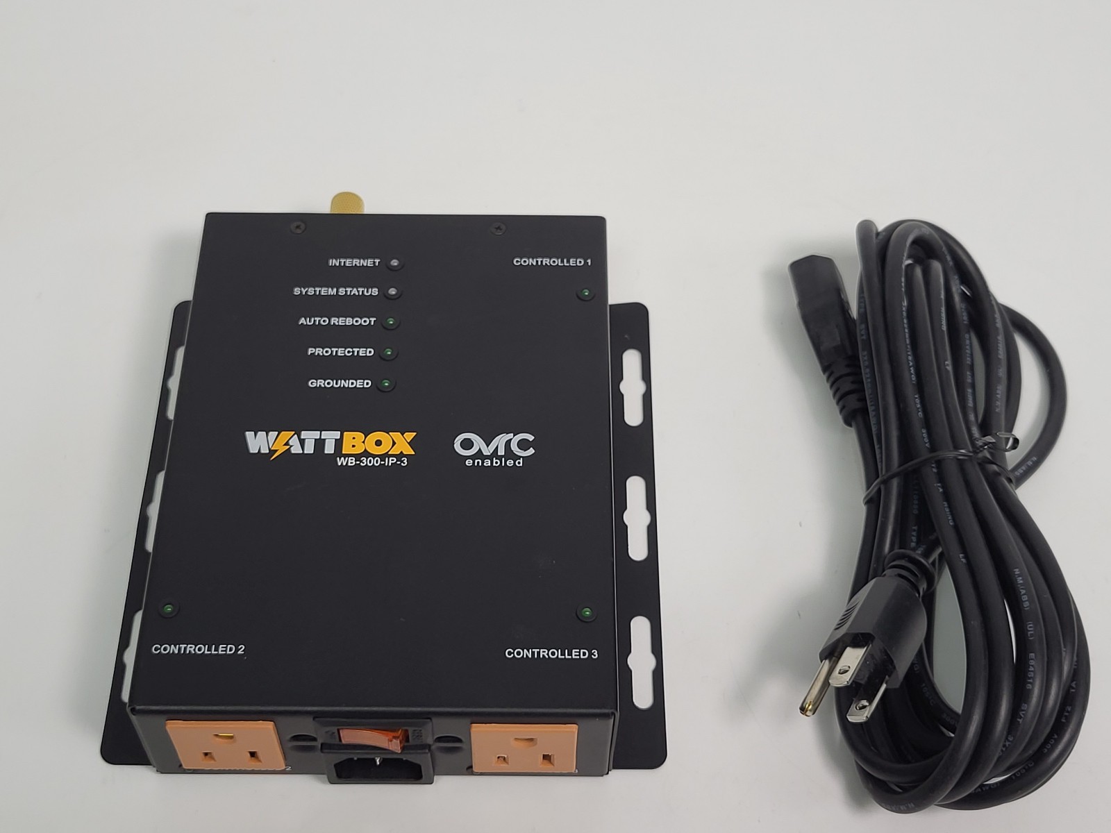 WattBox WB-300-IP-3 Ethernet Controllable Power Conditioner/Surge, 3-Outlet, 12A