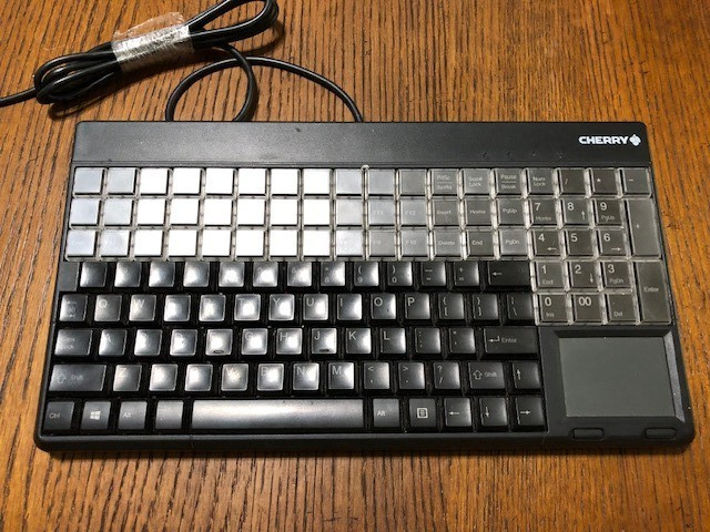 Cherry  SPOS G86-61401EUADAA- /00, 123-Key, USB Keyboard w/ Touchpad~~Untested