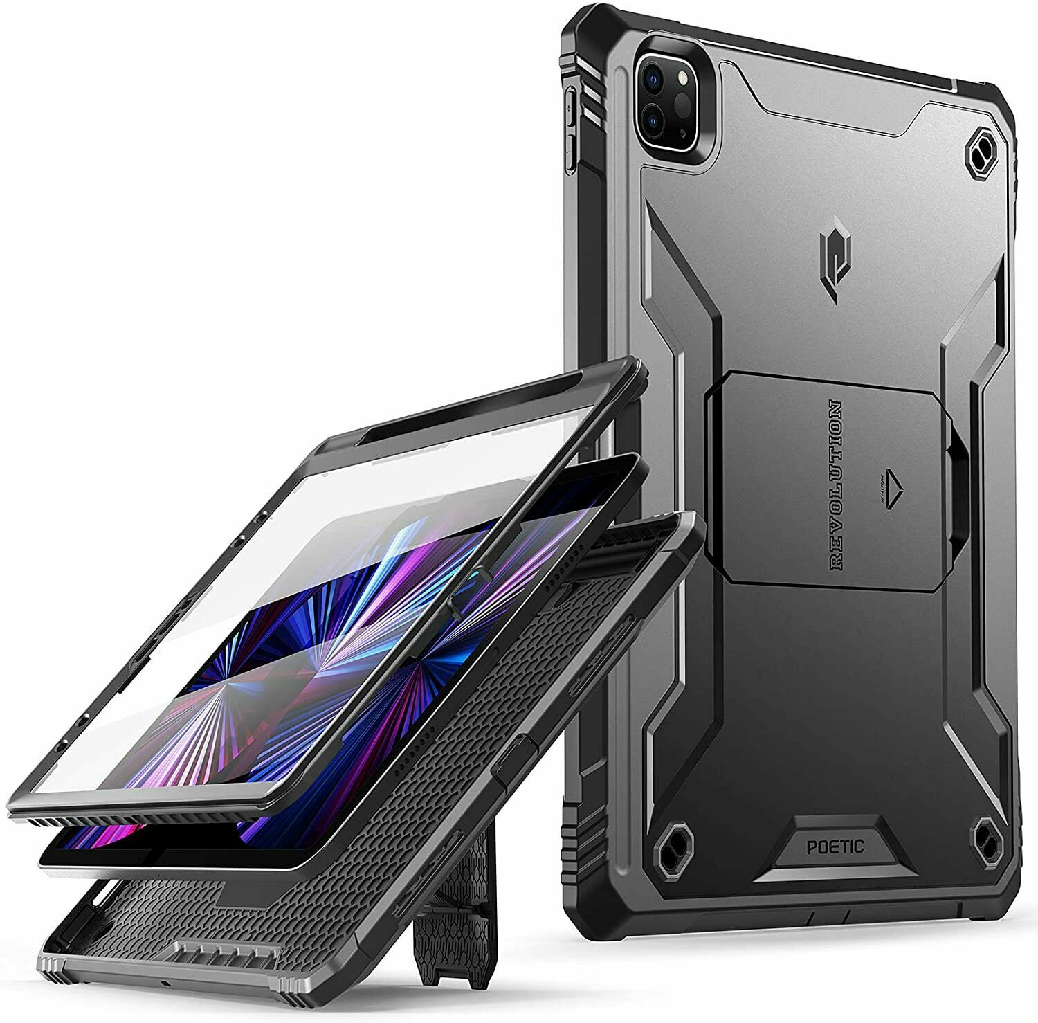 For iPad Pro 11 / iPad Pro 12.9 2021 Case | Poetic [with Kickstand] Tablet Cover