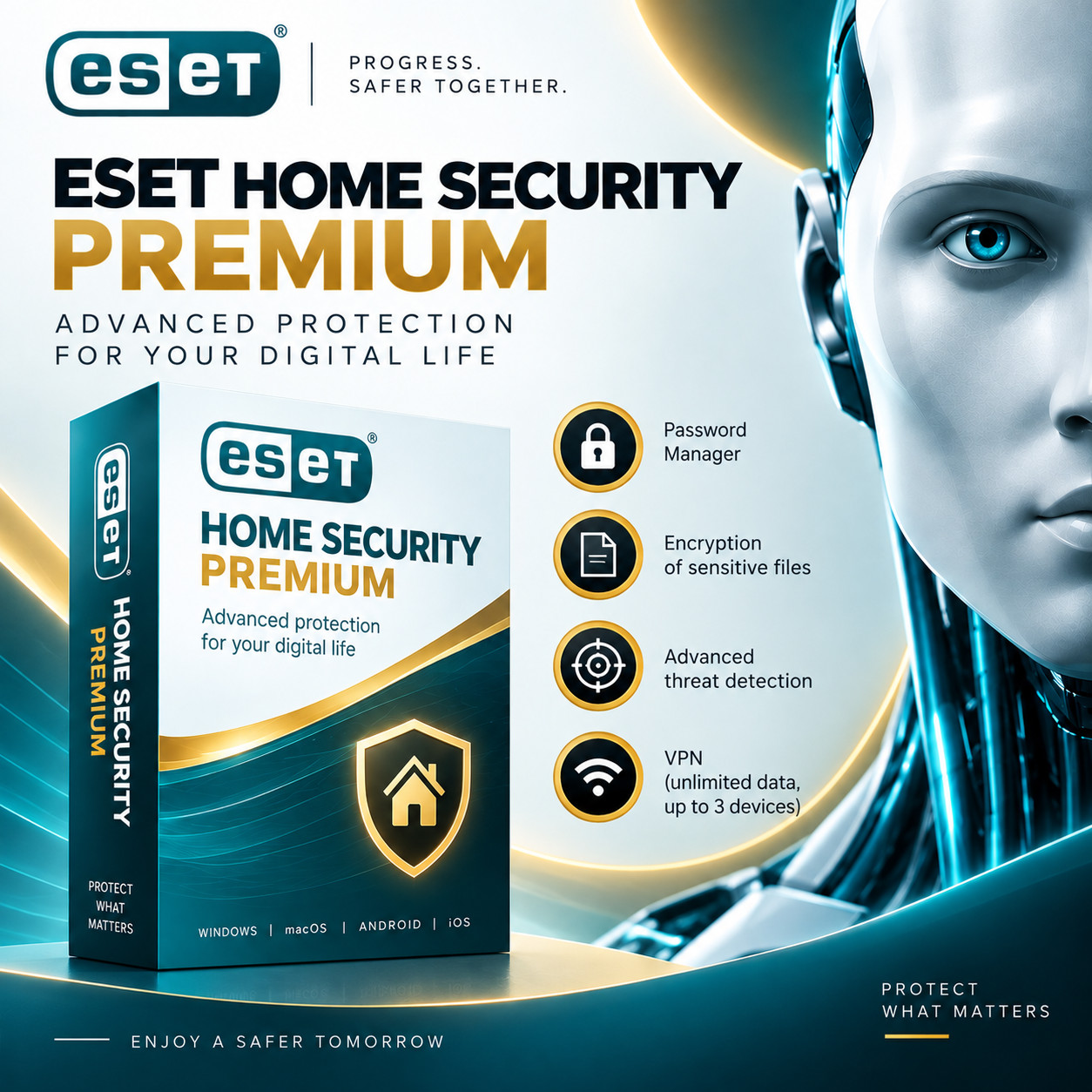 ESET Home Security Premium 2026, 1 Device - 1 Year