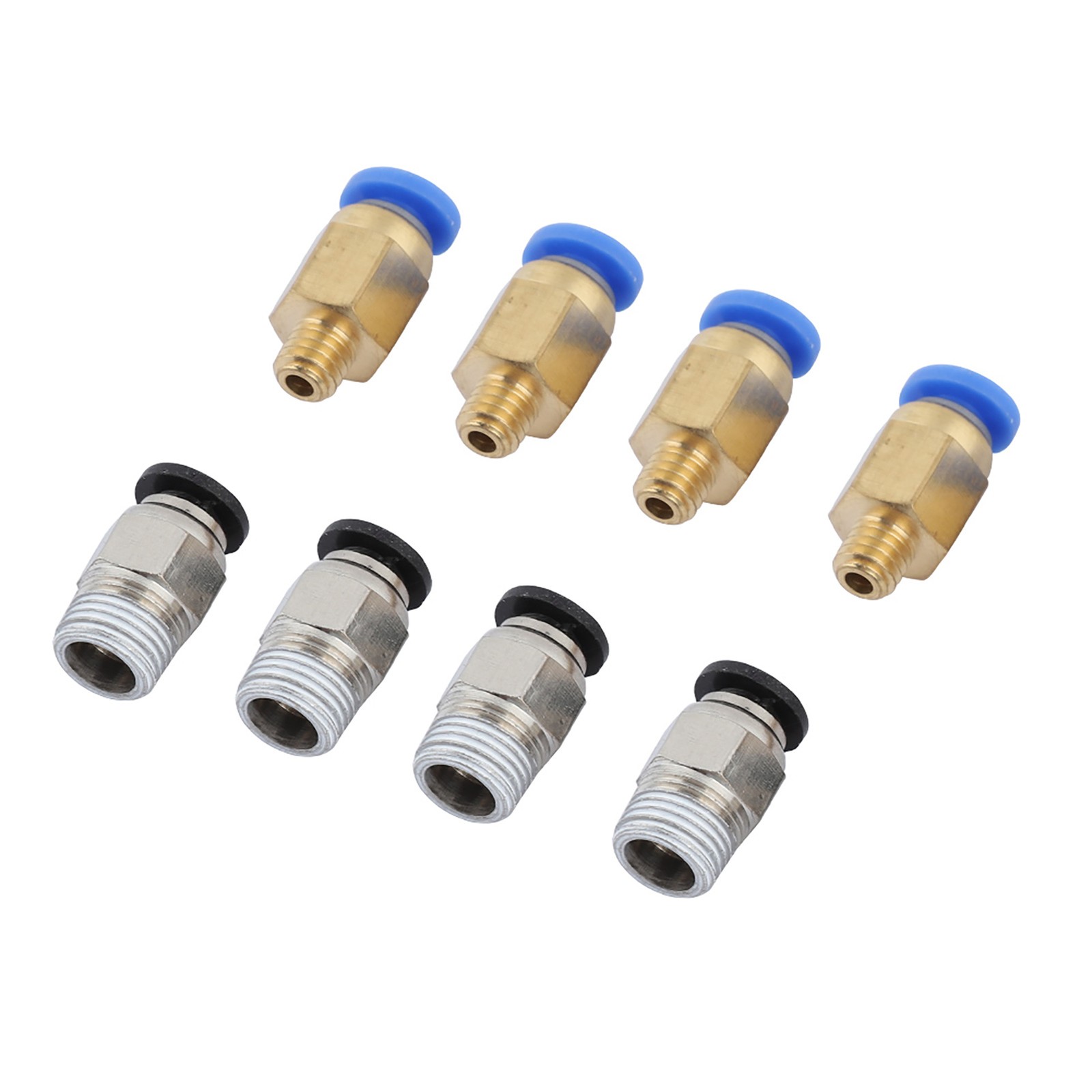 2*PTFE PTEE Tube 4*PC4 M6 Quick Fitting+4*PC4 M10 Straight Pneumatic NY