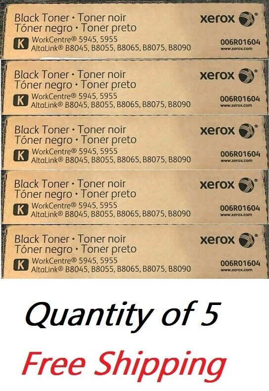5 Boxes Genuine Factory Sealed Xerox Toners 5945 5955 AltaLink 2/box - 10 Toners