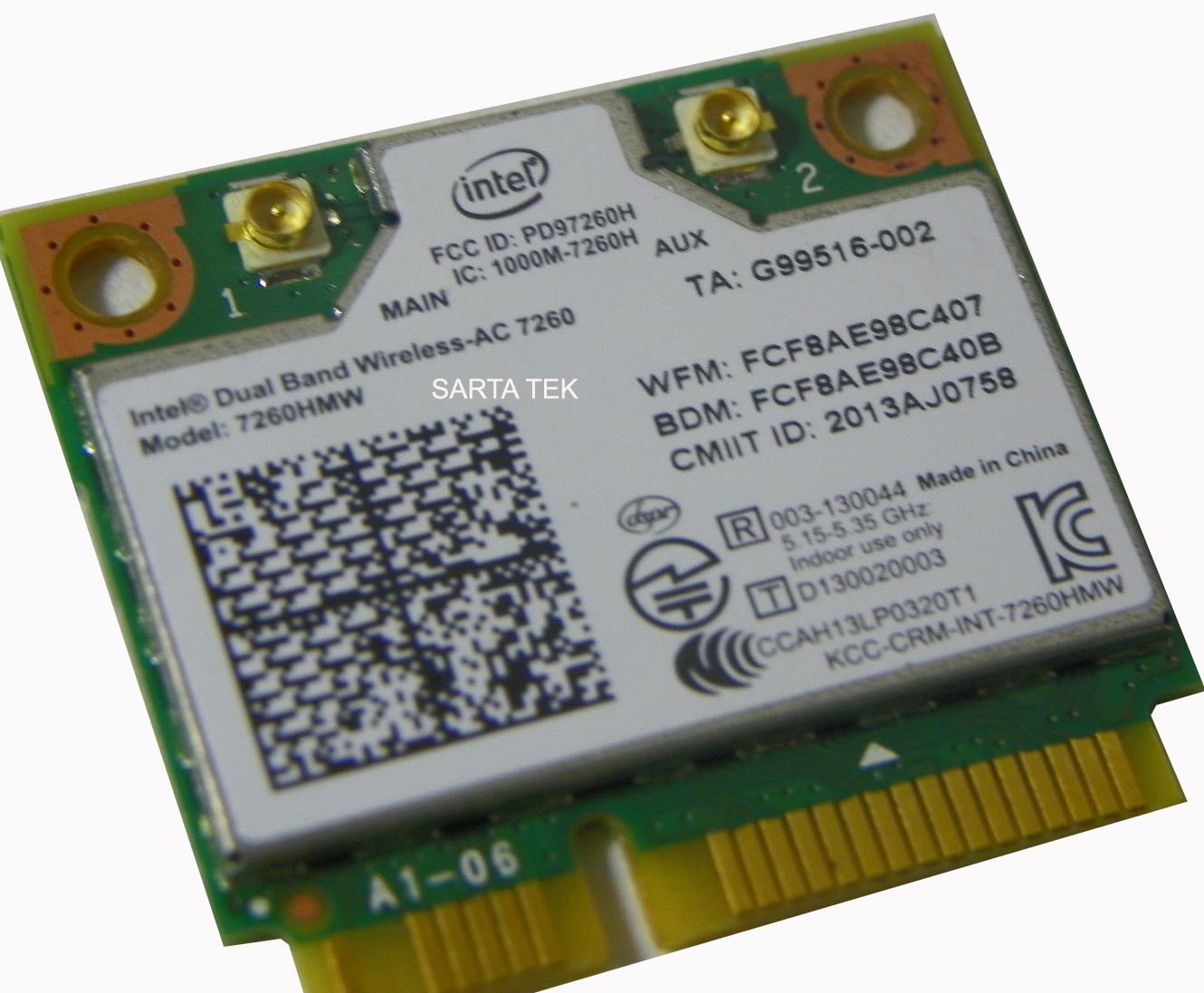 New OEM Intel Dual Band Wireless-AC 7260 7260HMW ac/a/b/g/n Bluetooth PCIe Half 