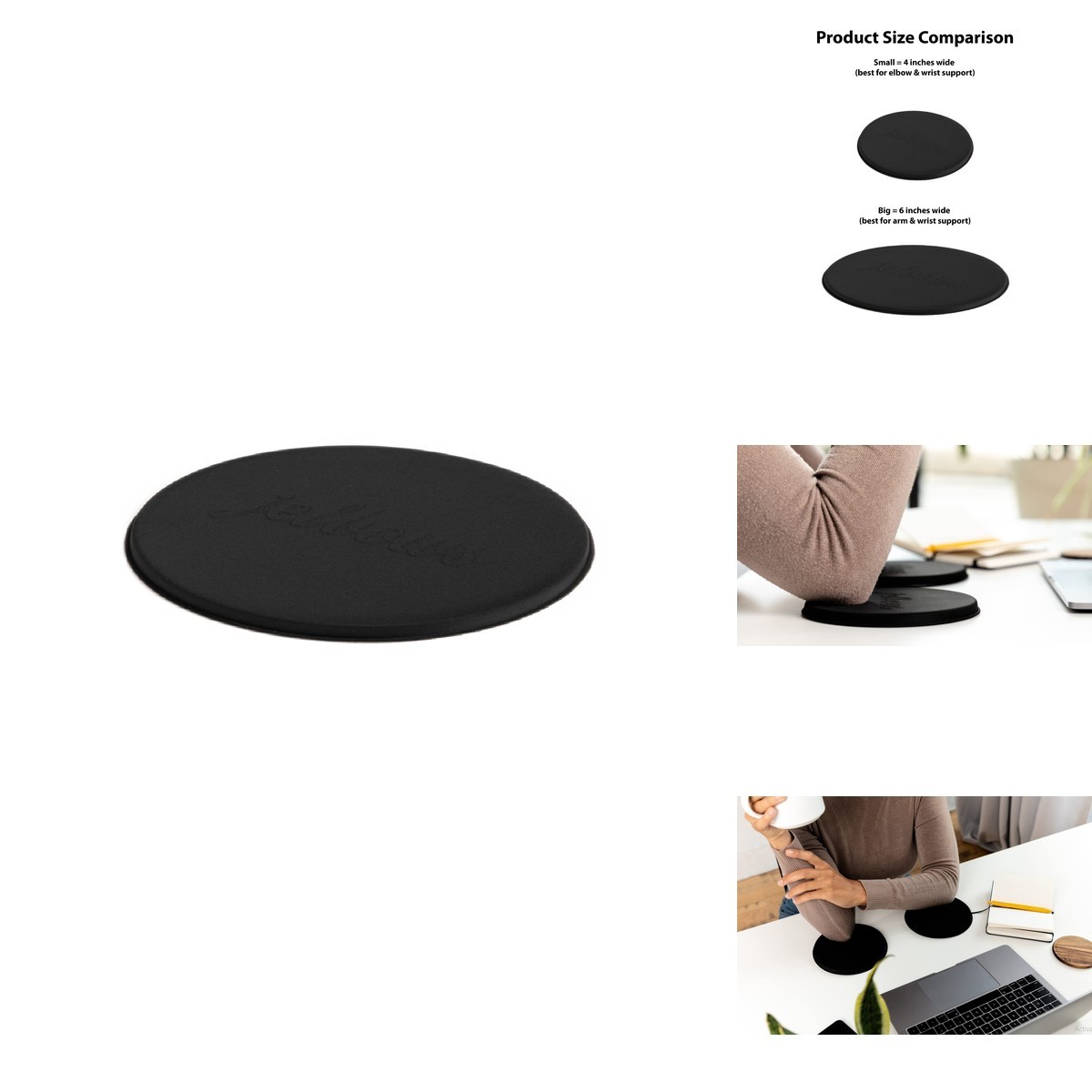 Jelbows Ergonomic Fabric Wrist Rest Set Arms & Elbows, Comfort Office & Gaming