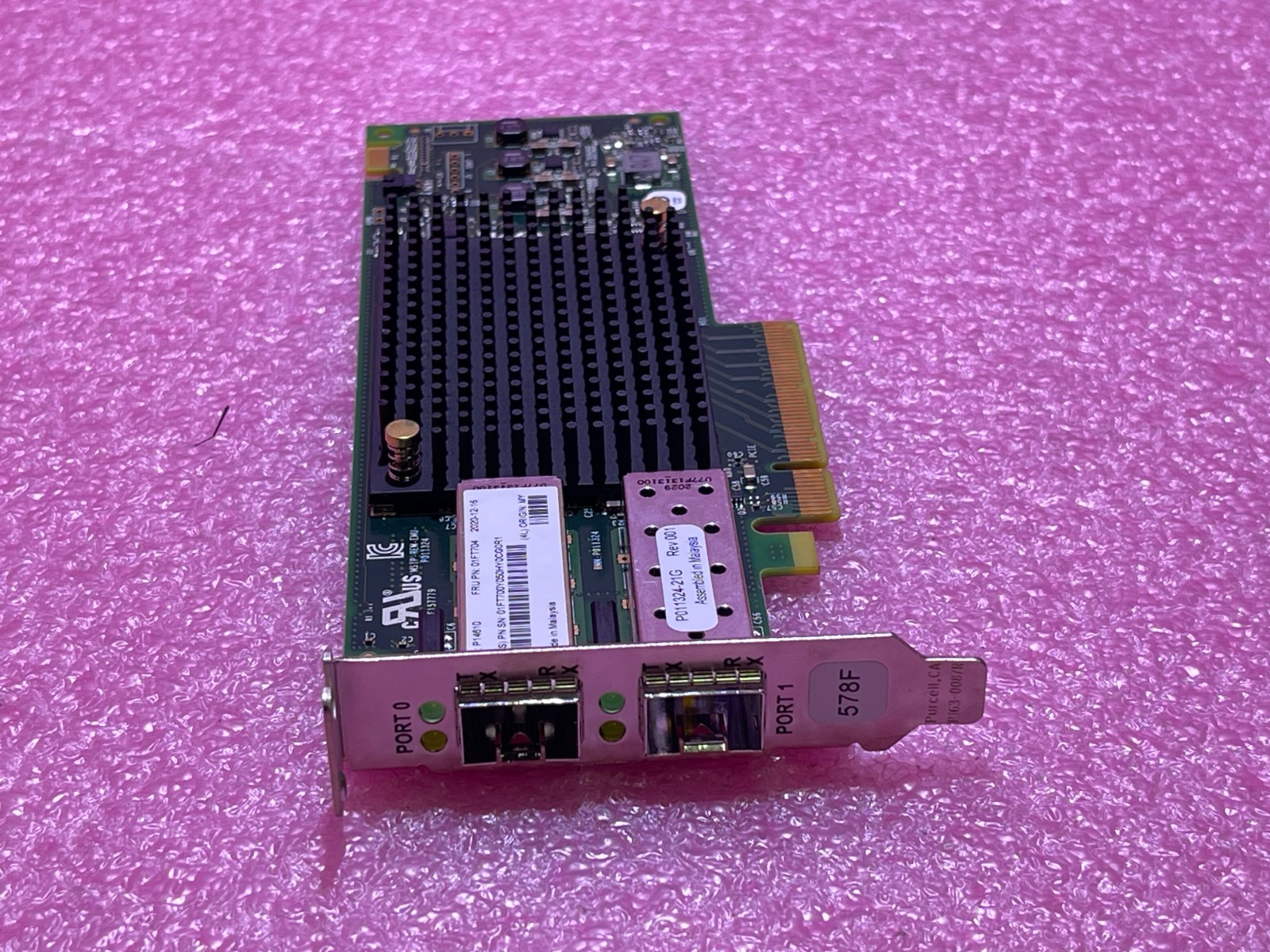 IBM 01FT704 32Gbps 2-Port PCIe SR SFP+ Fibre Channel Adapter EN1B 578F