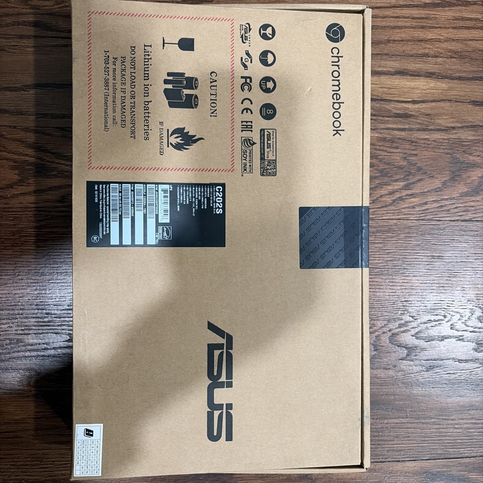 ASUS Chromebook C202SA-YS01 Intel Celeron 2GB RAM 16GB SSD Dark Blue