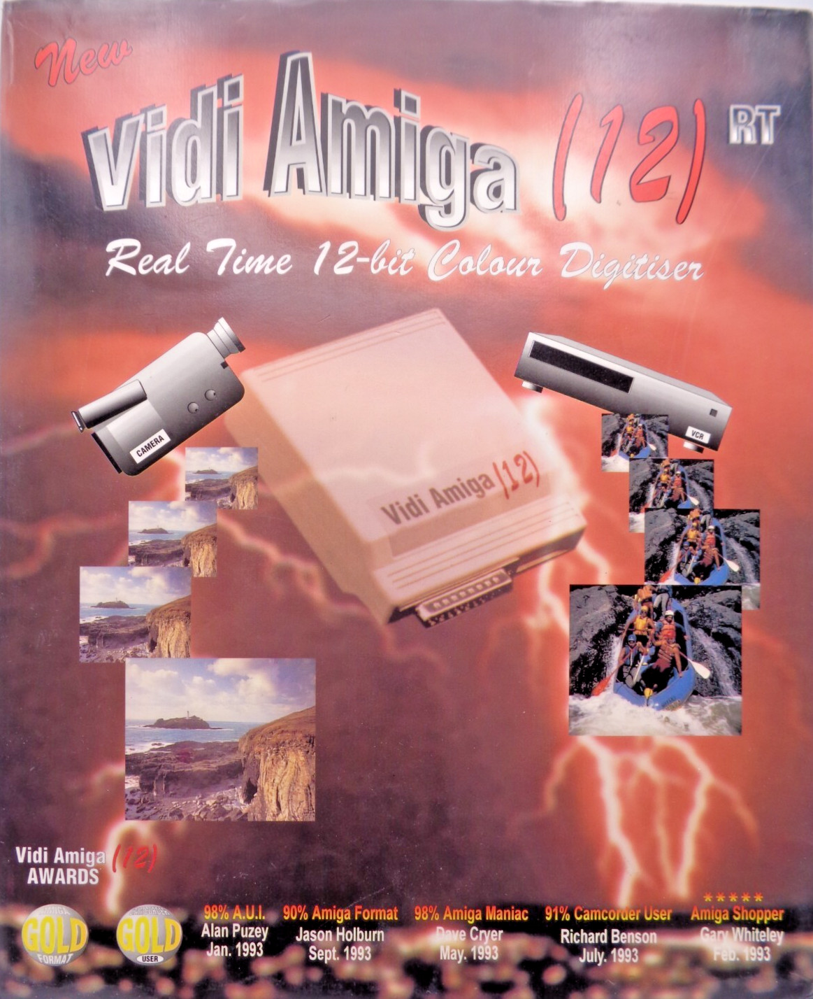 COMMODORE AMIGA -- VIDI AMIGA (12) REAL TIME 12-BIT COLOUR DIGITIZER (ROMBO)