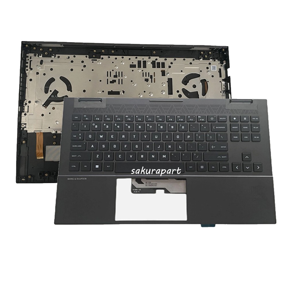 RGB Backlit New For HP OMEN 15-EK 15-EN Palmrest Cover w/ Keyboard M00667-001
