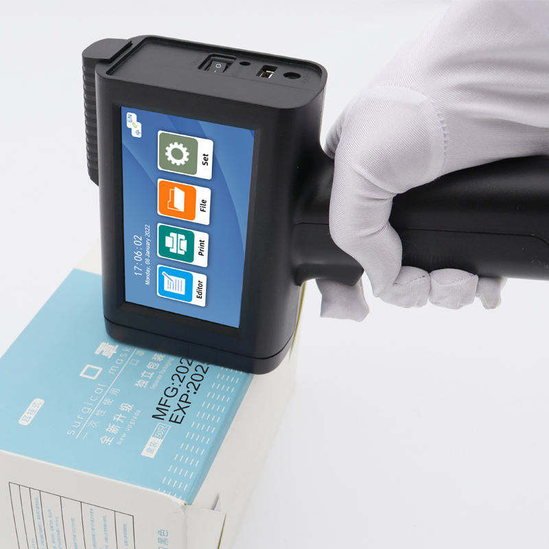 12.7mm Handheld Inkjet Printer Multi-Material Date printing Machine