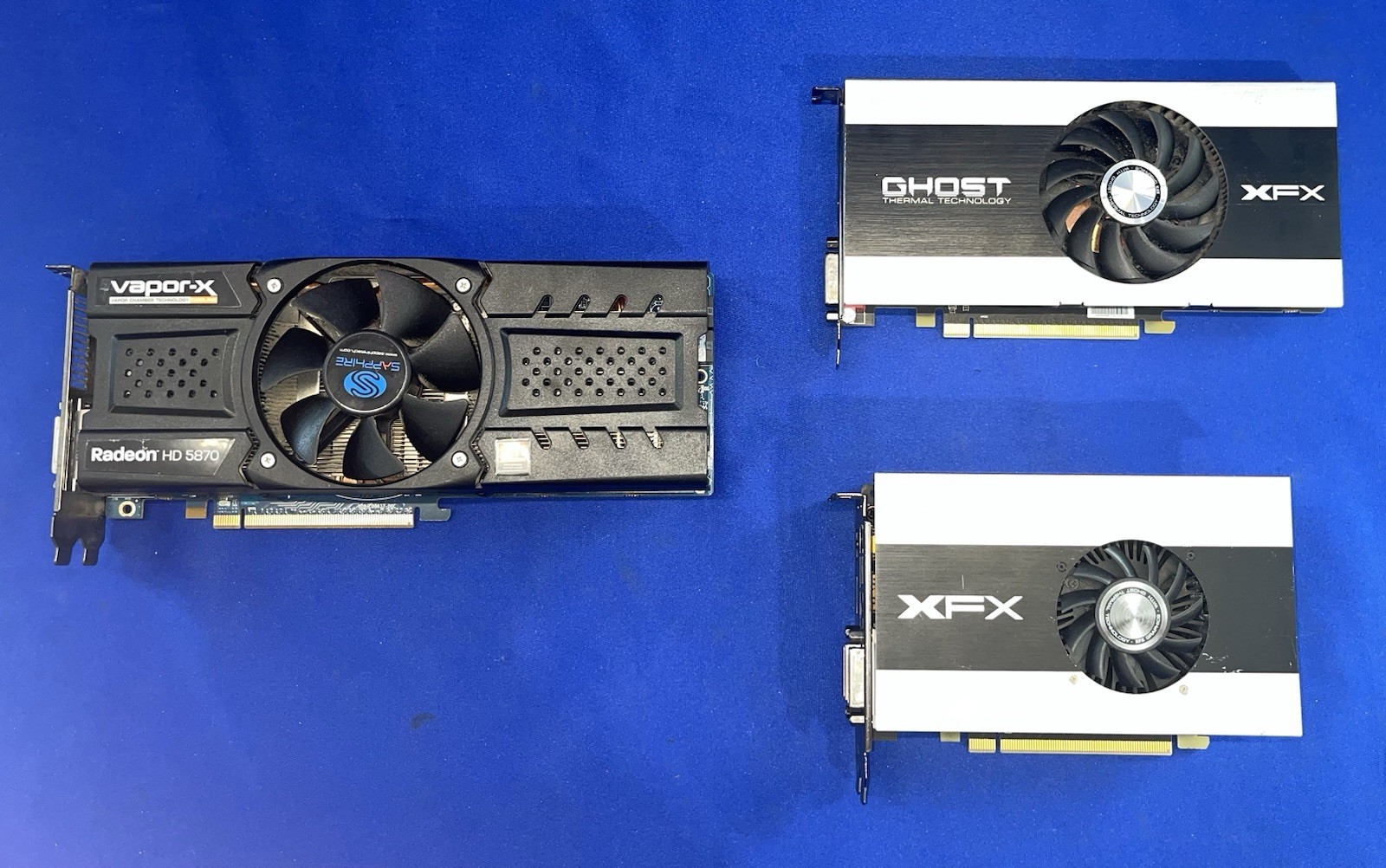Graphics Card Radeon Mixed Lot XFX R7750 / SAPPHIRE HD 5870- Tested/Good Lot x 3