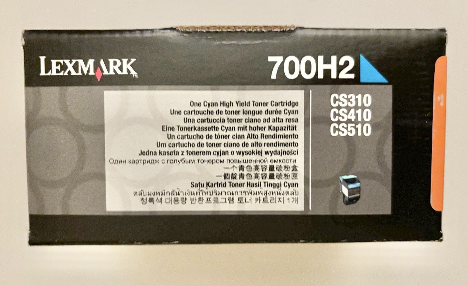 NEW Genuine Lexmark 700H2 CYAN High Yield Toner Cartridge for CS310/410/510