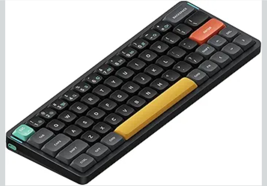 nuphy Air60 V2 Portable Wireless Keyboard 60% Low Profile Mechanical Keyboard...