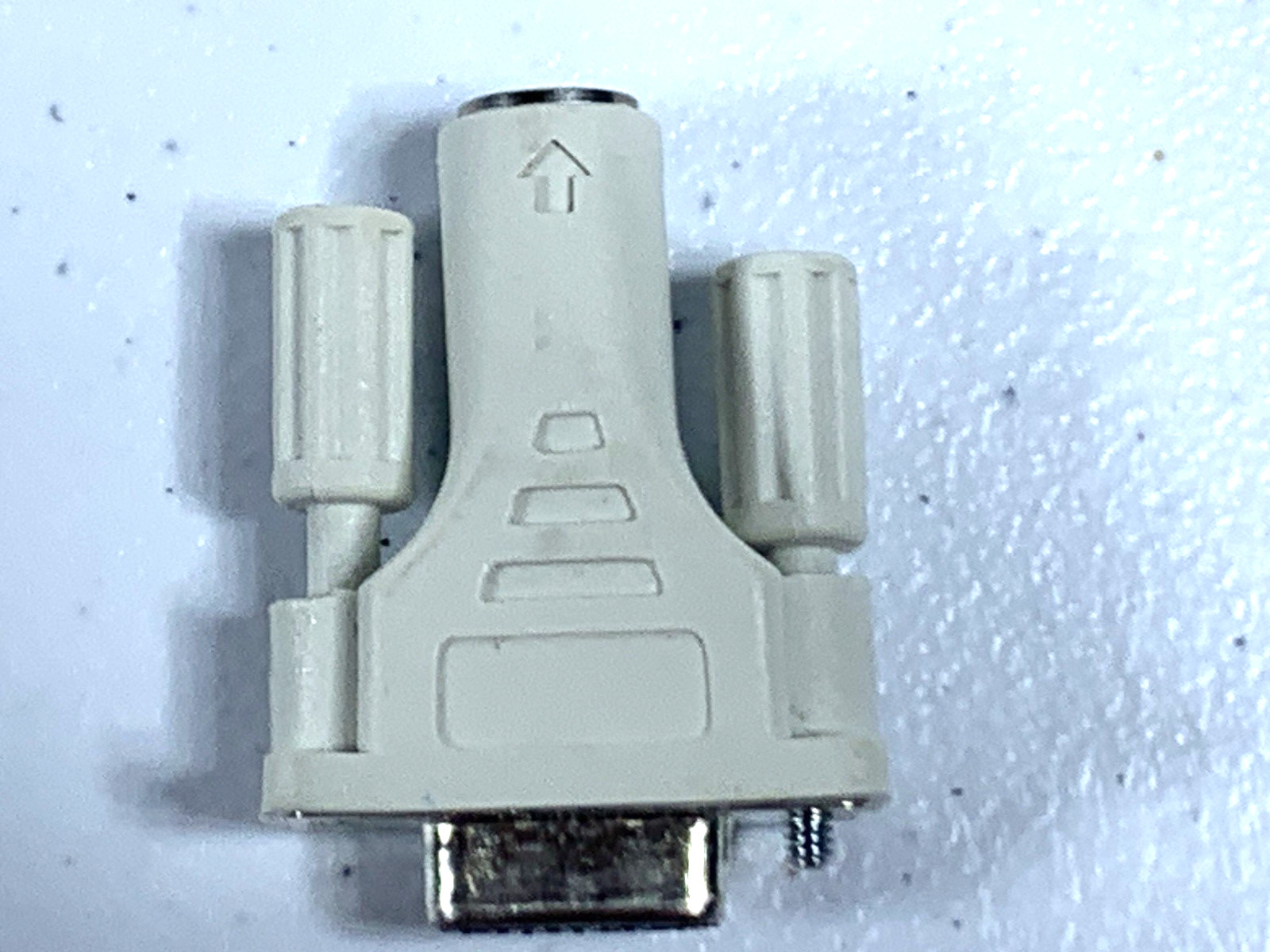 PS2F to DB9F Female Female Serial Mouse Adapter Gender Screw down posts Preowned