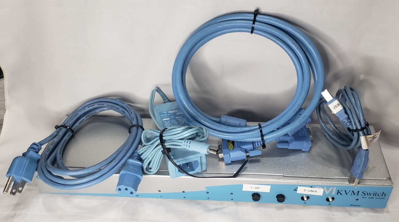 Gefen 4x1 DVI KVM Switch DVI/USB/Audio (EXT-DVIK VM.441)