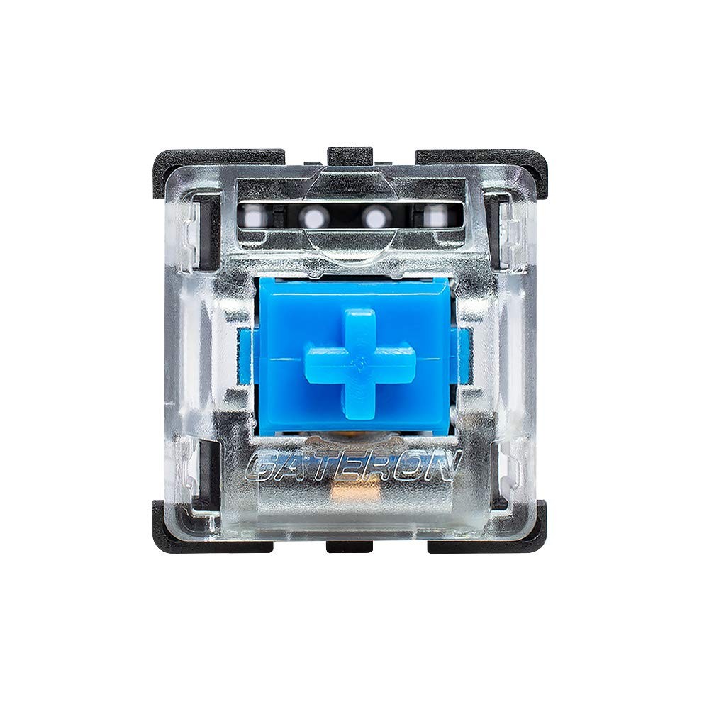 65 PCS KS8 Blue Switches 3Pin Clicky Tactile For Mechanical Keyboards