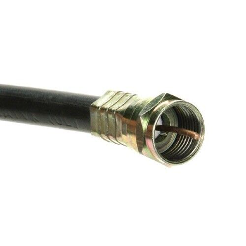 Steren 25ft RG59 Cable with F connectors, Black